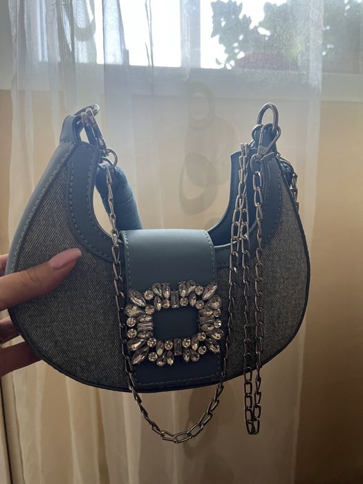 Дънкова мини чанта