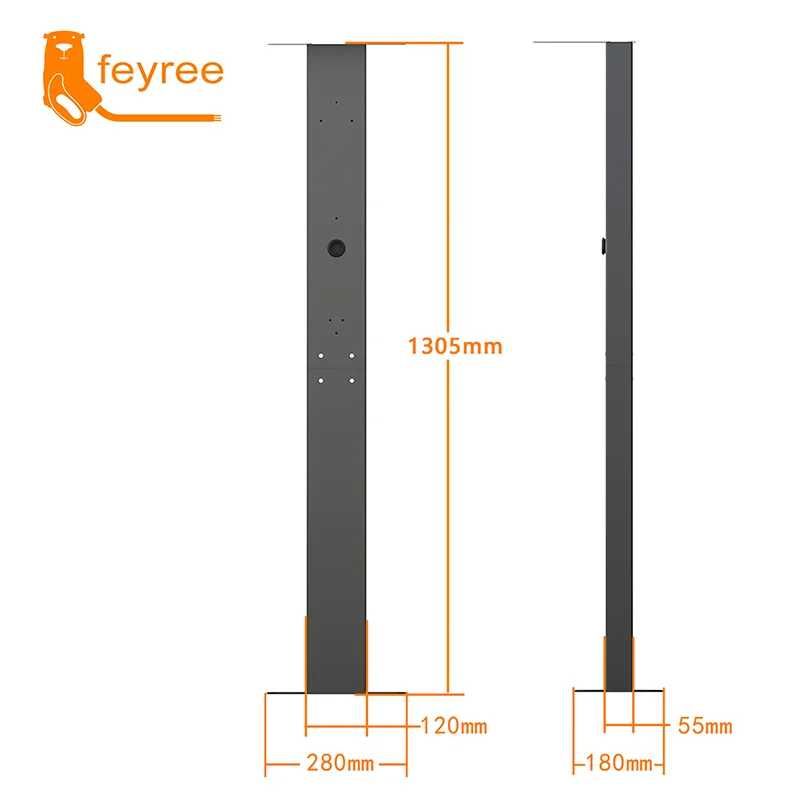 Stalp vertical de montaj pentru încărcător/Wallbox Type1 Type2