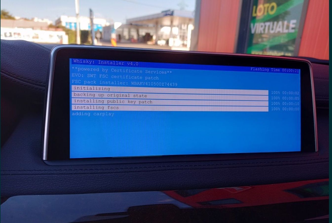 BMW USB update actualizare hărți cod FSC activare Android CarPlay VIM