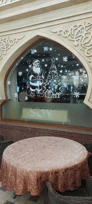 Yangi yil oynaga rasm chizamiz Rassom Рисовать Новый год окно Художник