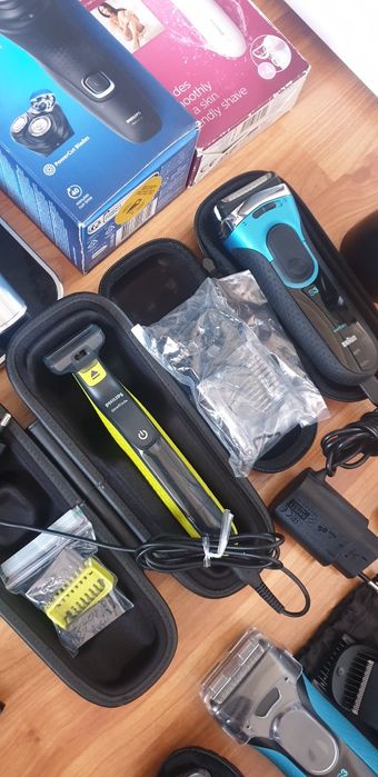 Pachet 44x aparat ras barbierit tuns Philips One Blade Prestige Braun