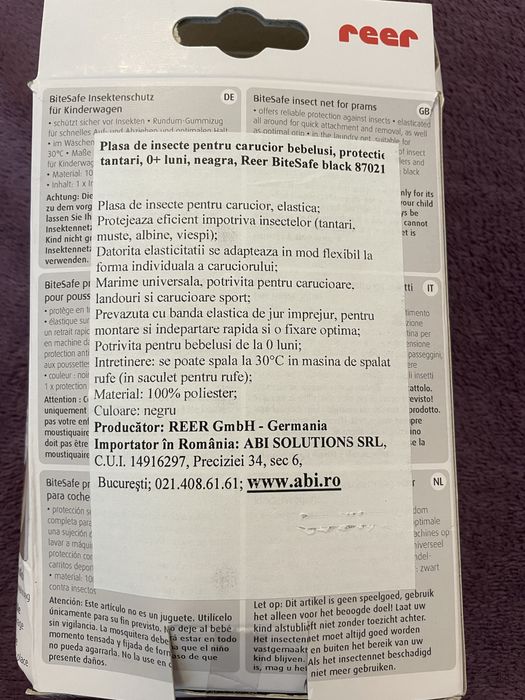 Plasa de insecte pentru carucior bebelusi