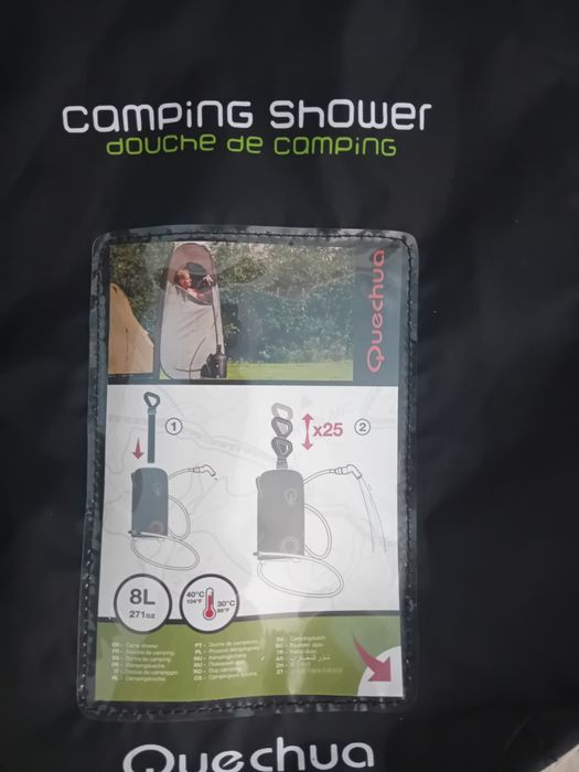 Vând dus solar cu presiune 8 Litri - nou, marca Quechua, Decathlon