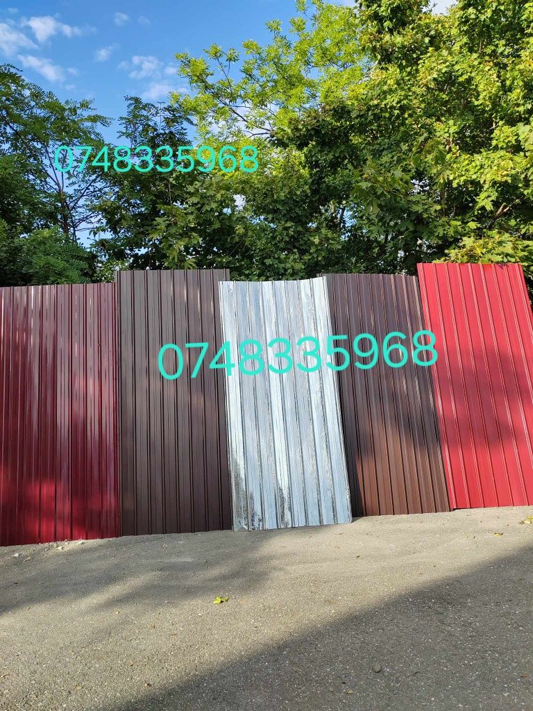 Tablă cutată zincata zinc aluminiu colorată