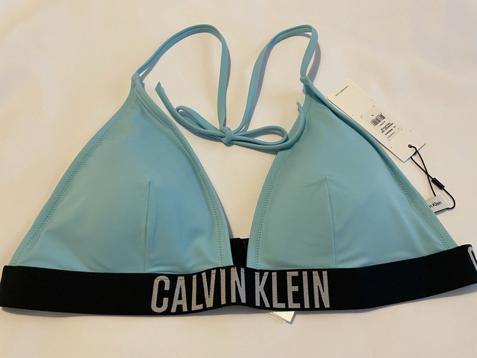 Sutien de baie triunghi, Calvin Klein, XL, blue punch