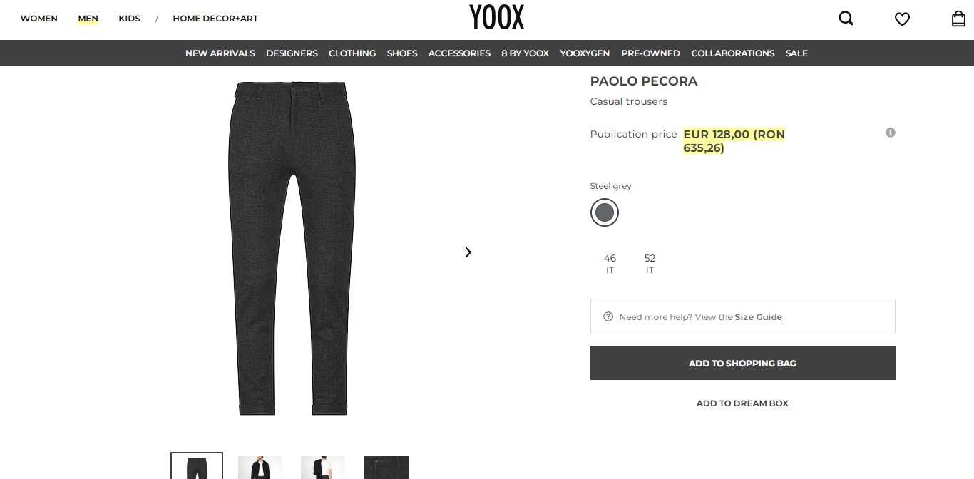 Pantaloni PAOLO PECORA Milano, pentru talie de 80-84cm