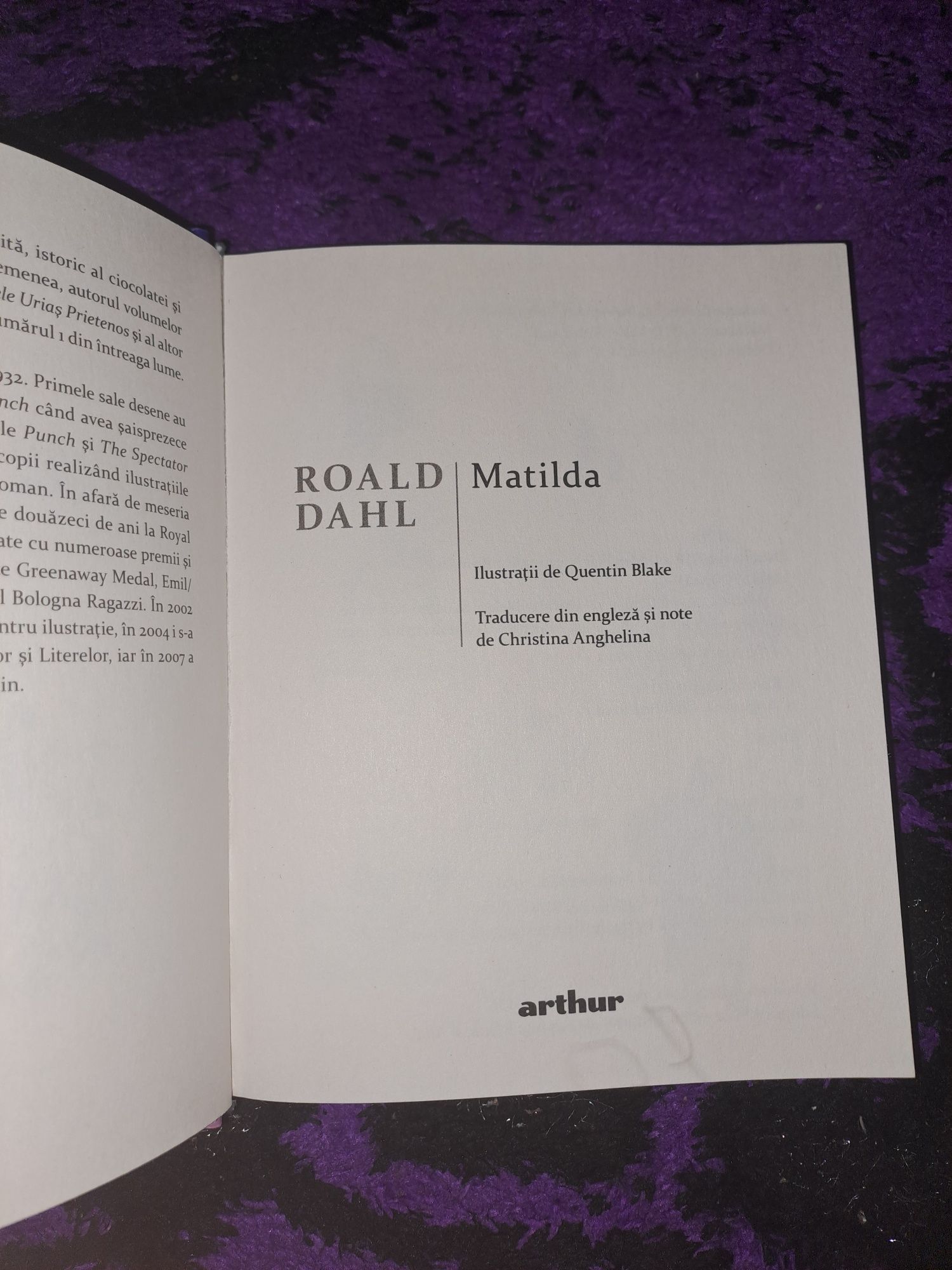 Matilda după Roald Dahl
