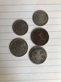 Набор из 5 монет. Германия. Пфеннинги. Разные года.