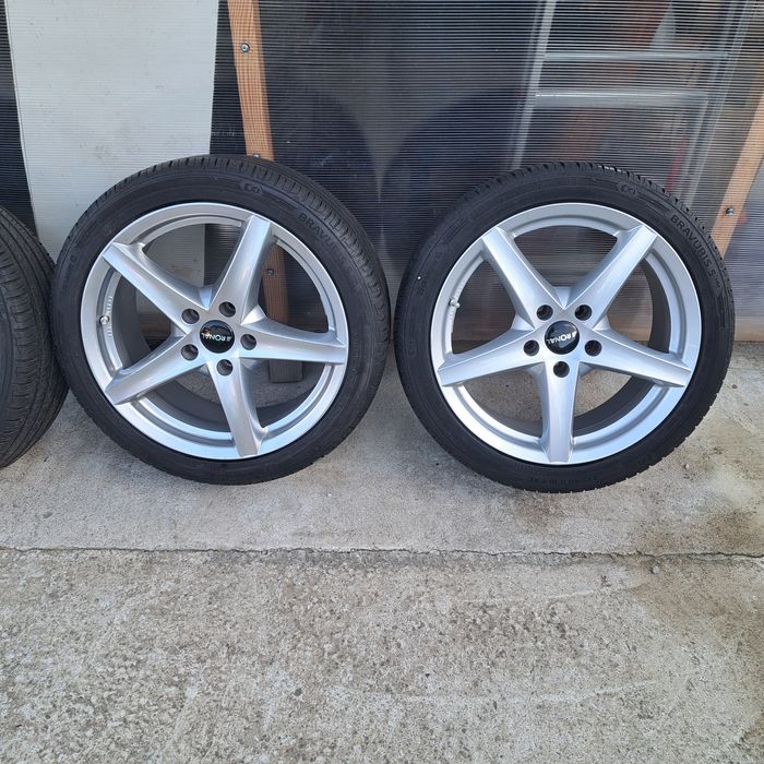 Set 4 buc Jante BMW 5X120/8.J/ET35 R18 si cu Barum  vara 235/40/R18
