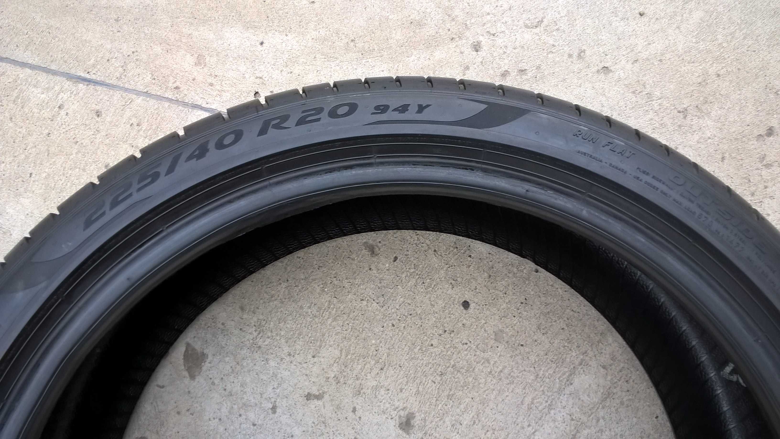 Doua anvelope de vara 225 40 20 pirelli p zero PZ4 run flat