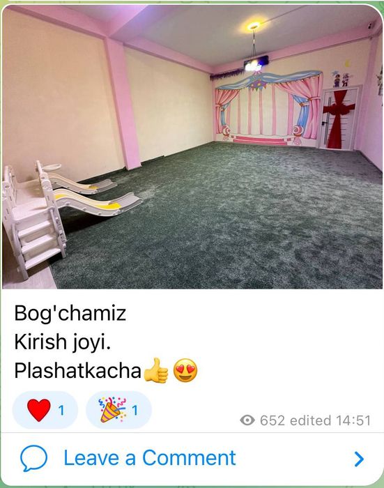 Bog'cha biznes arendaga beriladi