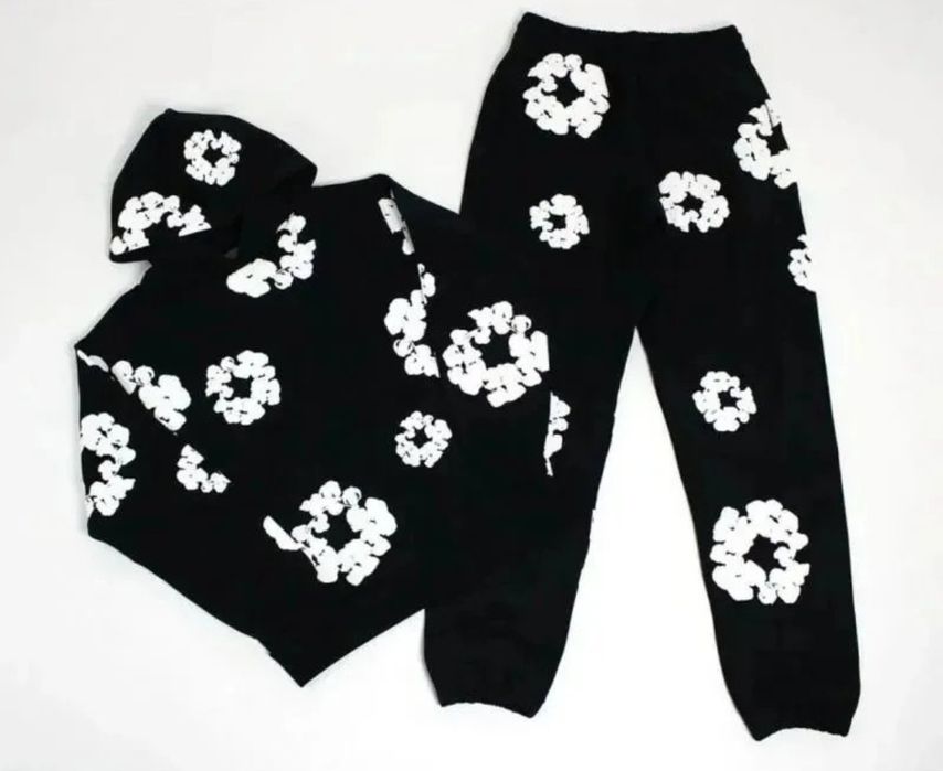 Denim tears set(hoodie+pants)