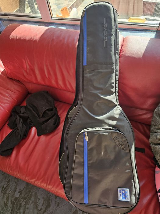 Chitara acustica music fidelity cu husa roksak