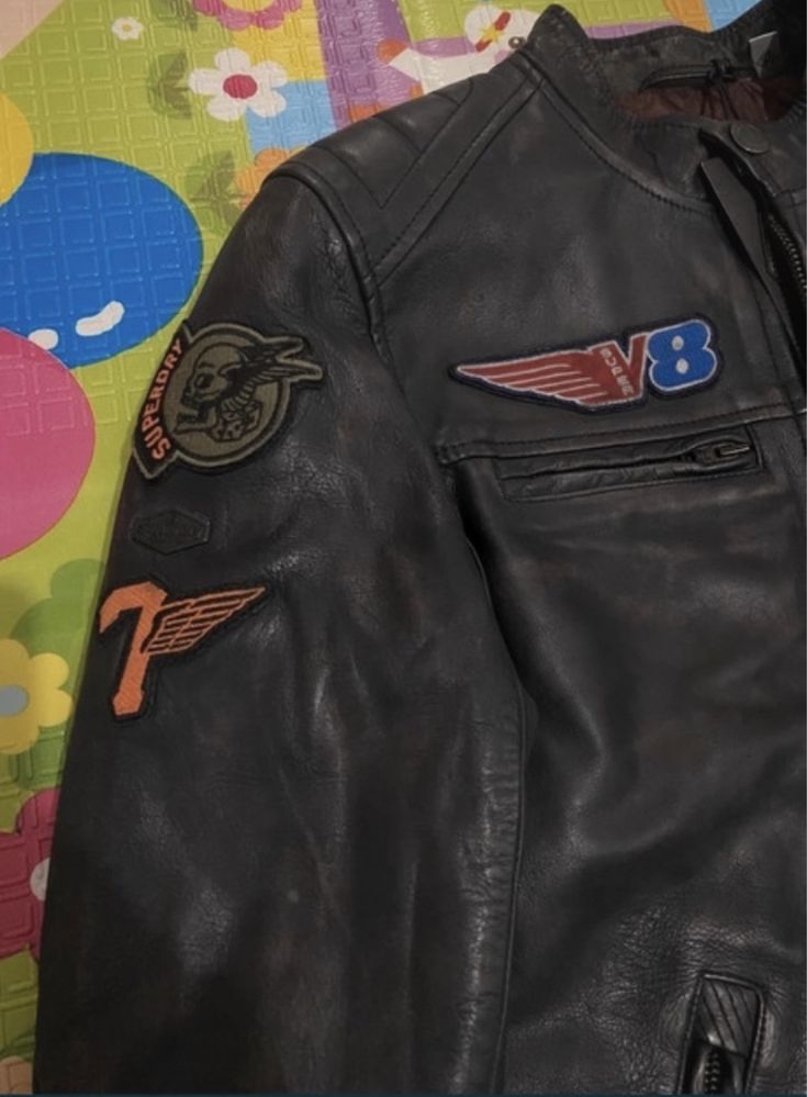 Geaca piele superdry