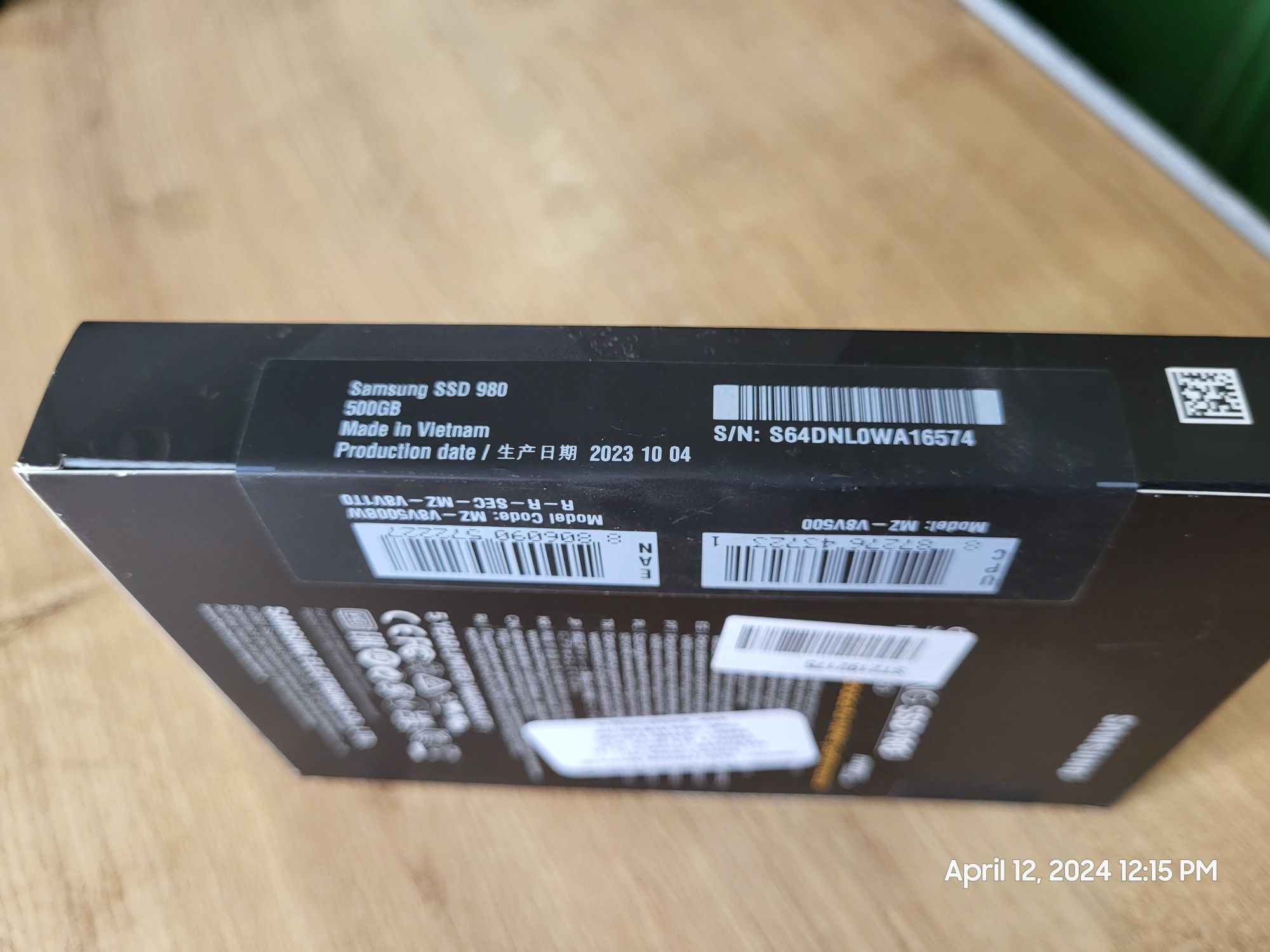 Samsung 980 500GB NVME SSD