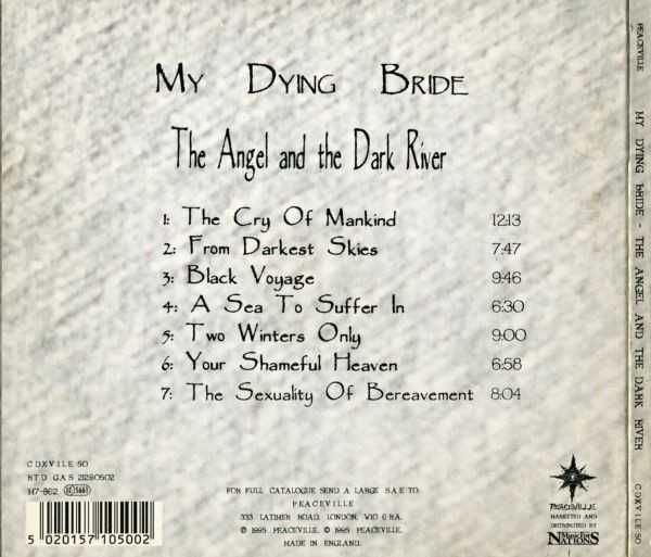 CD My Dying Bride - The Angel and The Dark River 1995