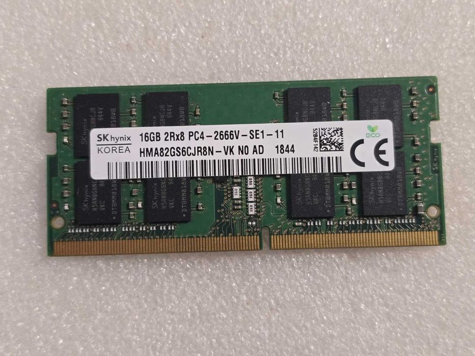 Memorie Laptop Hynix, 16GB DDR4, 2Rx8, PC4-2666V,CL19 HMA82GS6CJR8N-VK