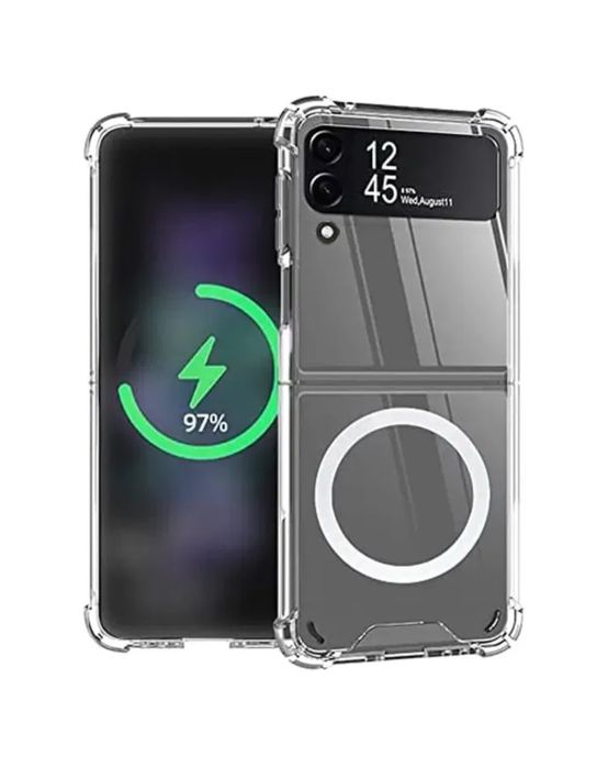 Samsung Z FLIP FOLD 4 5 6 7 Husa Hard PC Magsafe Folie Transparenta