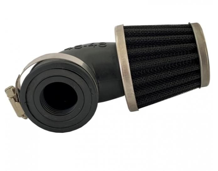 Спортен филтър за мотоциклет 90°- Черен