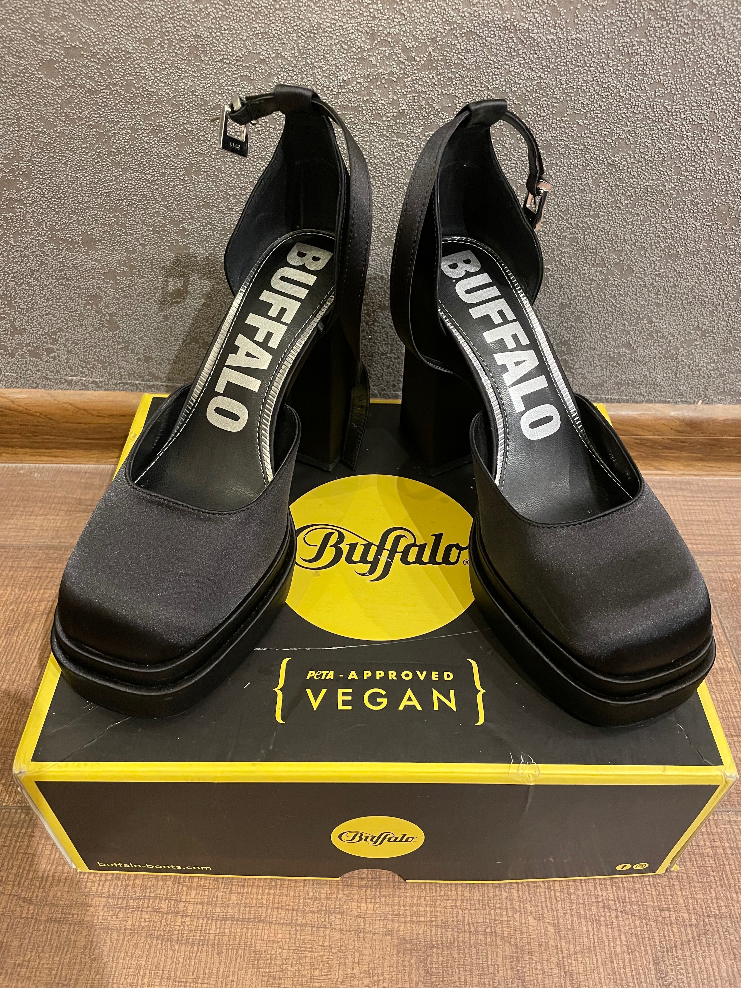 BUFFALO сатинирани обувки My  Dorsay с платформа
