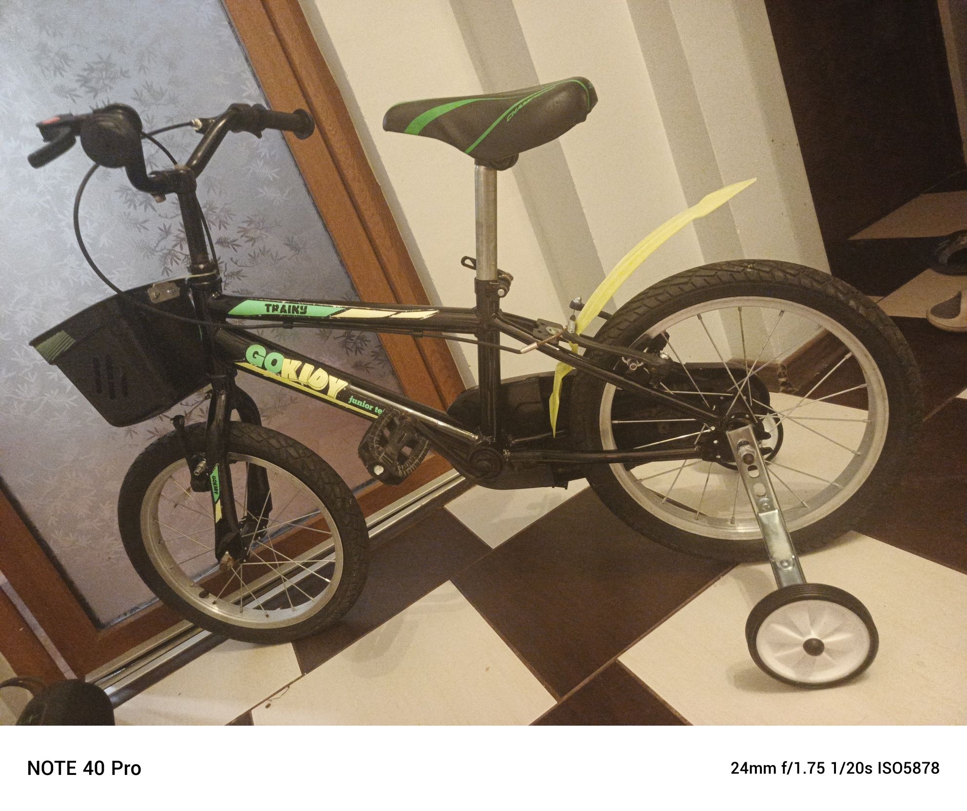 Bicicleta copil verde