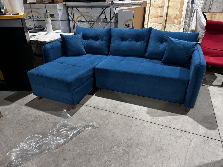 Ъглов диван с функция сън и ракла – наличен на склад – 590лв.