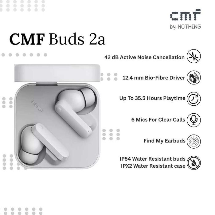 Nothing CMF Buds 2a — стильные беспроводные наушники. Есть доставка