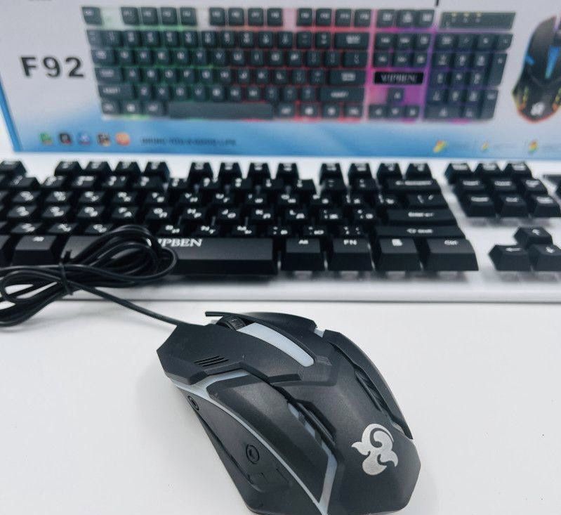Игровая клавиатура Клавиатура с подсветкой+ мышка игровая