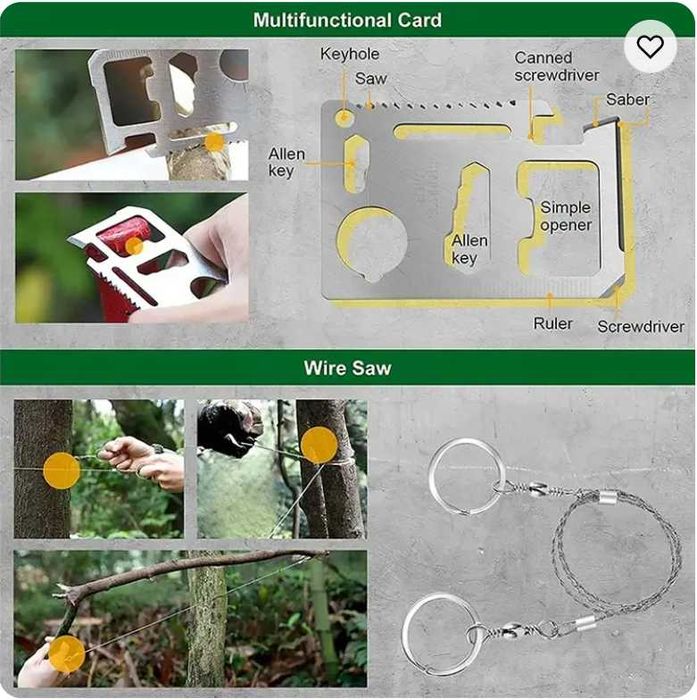 Kit De Supravietuire sau Camping 30 piese