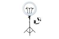 Ring Light 46cm, Lampa circulara LED cu trepied si suport-vlog, makeup