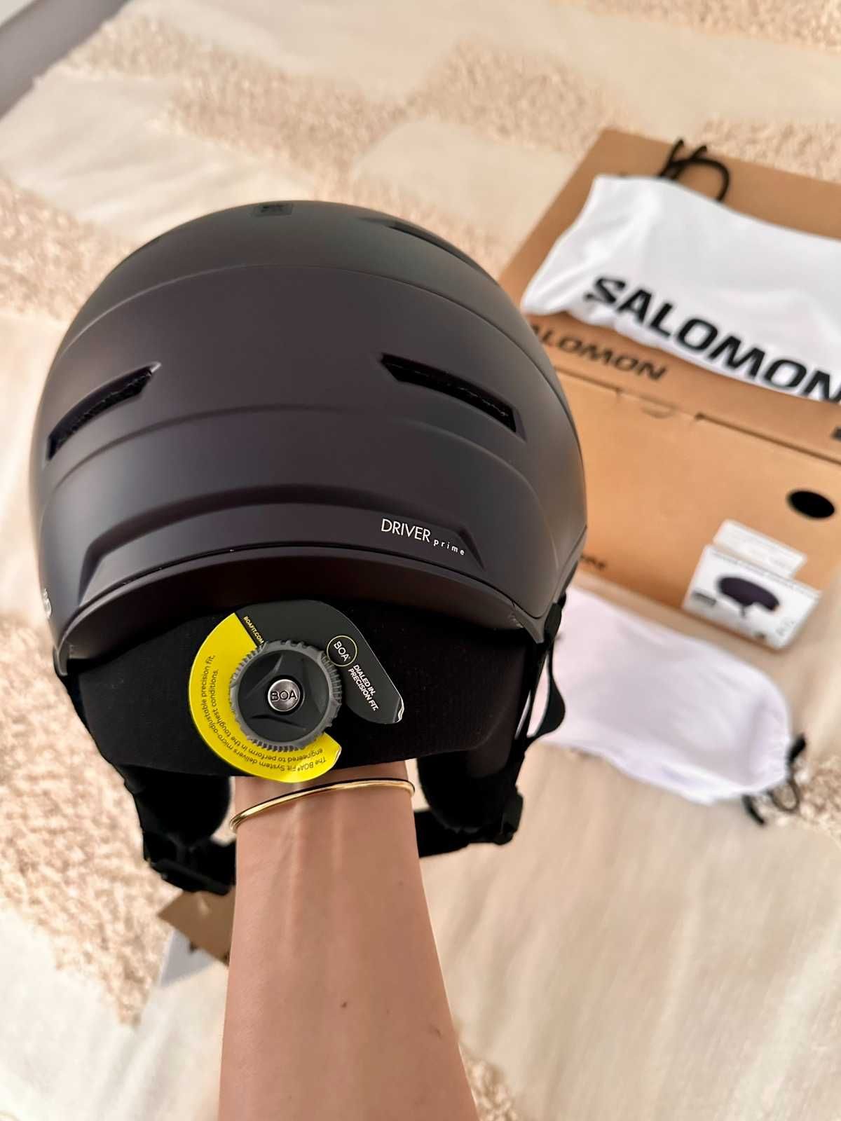 Нова Ски Каска с вградени Очила Salomon Driver Prime Sigma Plus