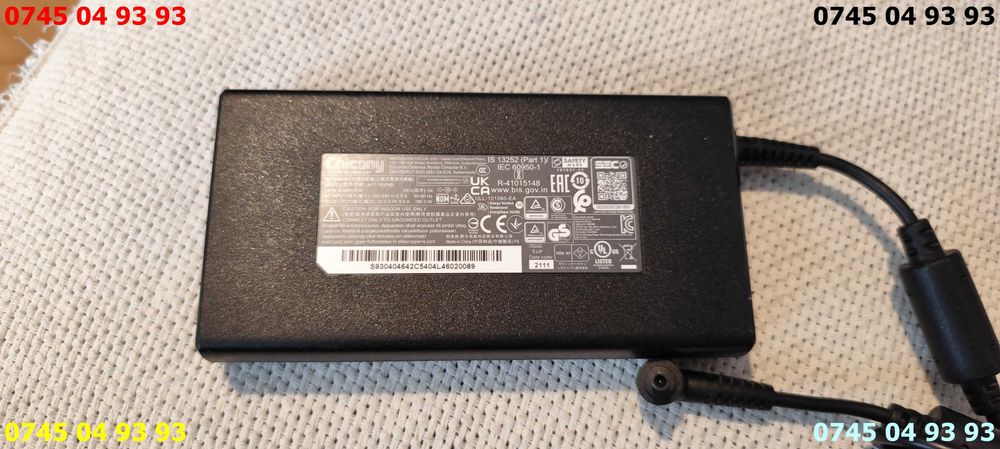 alimentator incarcator Chicony 20v 9A mufa 4mm cu pin ptr asus