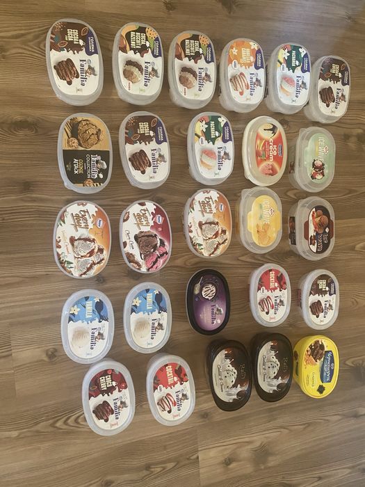 Пластмасови кутии от сладолед и други