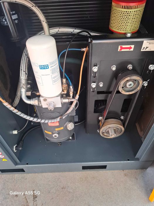 Compresor cu Surub Nuair Italian de 11 kw, 10 bar,AN 2016. 0RE 9970