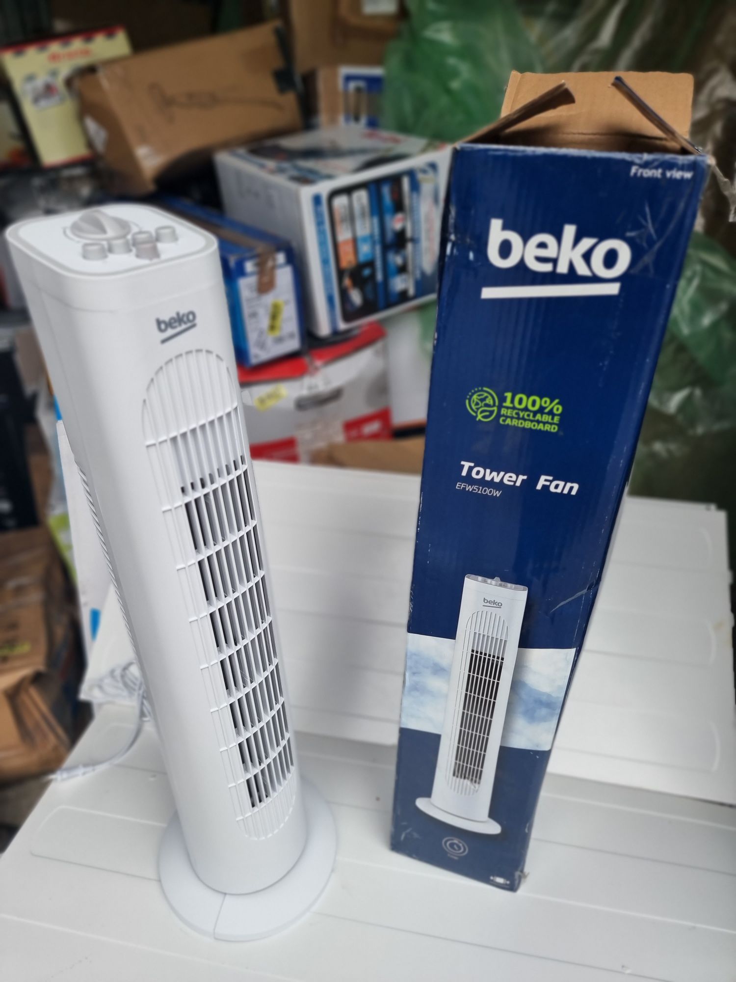 Ventilator turn Beko EFW5100W, 50 W, 43 decibeli, plastic, 3 viteze, a