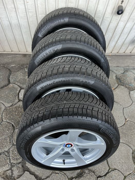 Jante aliaj 5x120mm, anvelope iarna 225/55 R17, BMW F10, F11, E60, X1