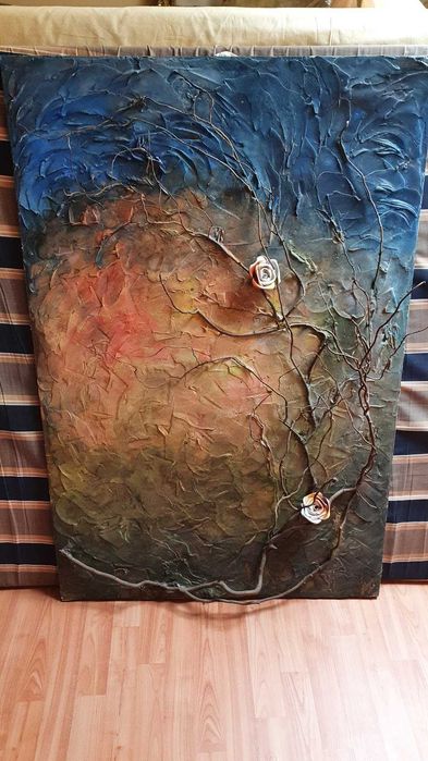 Tablou - cerul, lumina, natura, ceva abstract, semnat