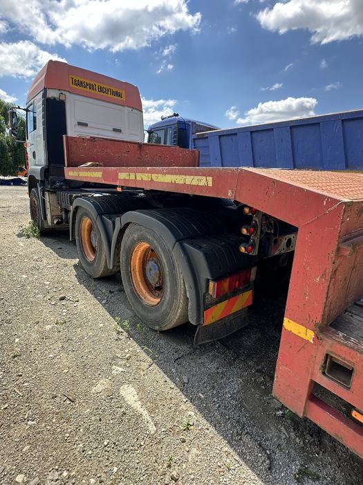 Cap tractor Man 6x4 si trailer 5 axe semiremoraca ansamblu