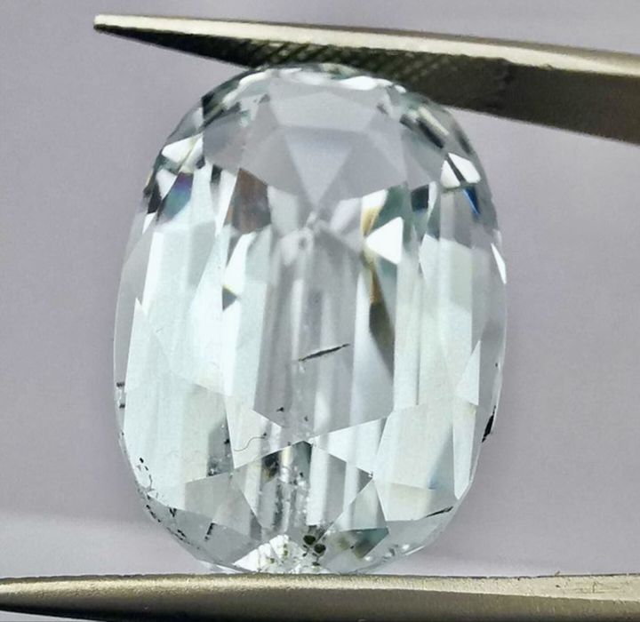 Acvamarin natural de 17,34 ct cu certificat ALGT