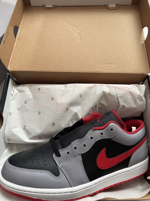Air Jordan 1 Low Black-Red Cement
