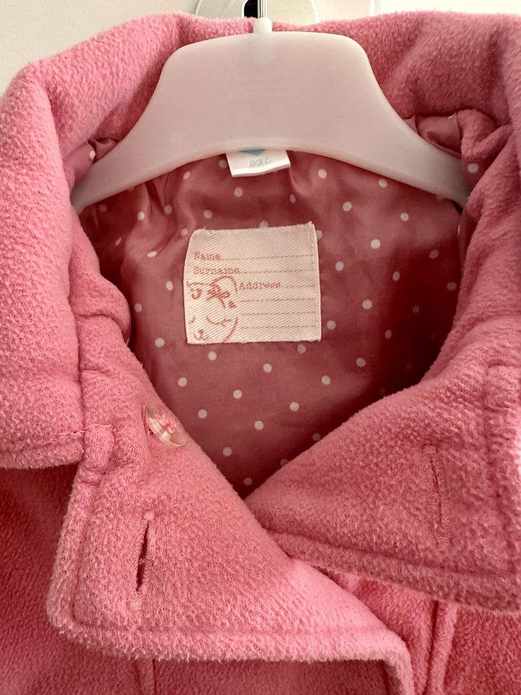 Palton roz primavara fetita