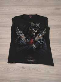 Tricou rock moto steampunk craniu