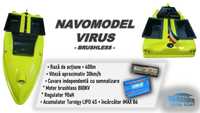 NAVOMODEL de plantat la pescuit VIRUS, brushless de VITEZA