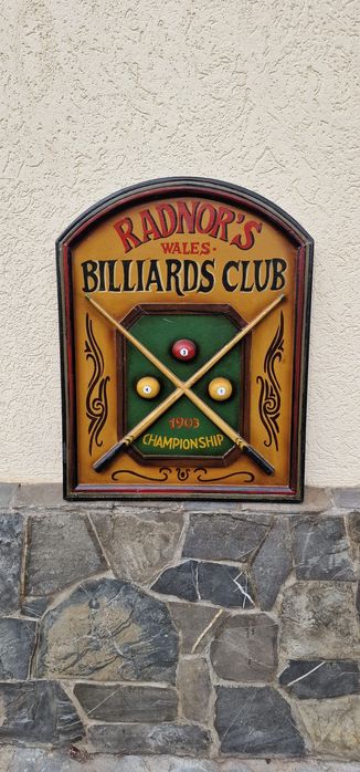 Reclamă 3D,panou suspendat din lemn, vintage, multicolor, pentru bar,