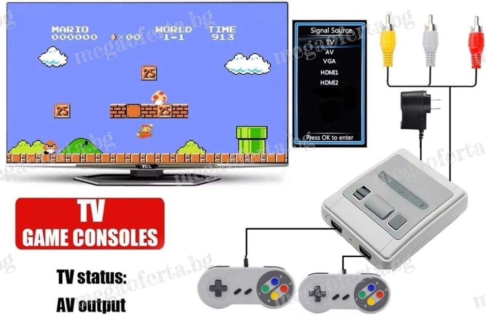 Телевизионна видео игра Nintendo 620 игри ТВ конзола Ретро Гейминг