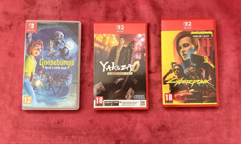 Продавам 3 игри за Nintendo Switch