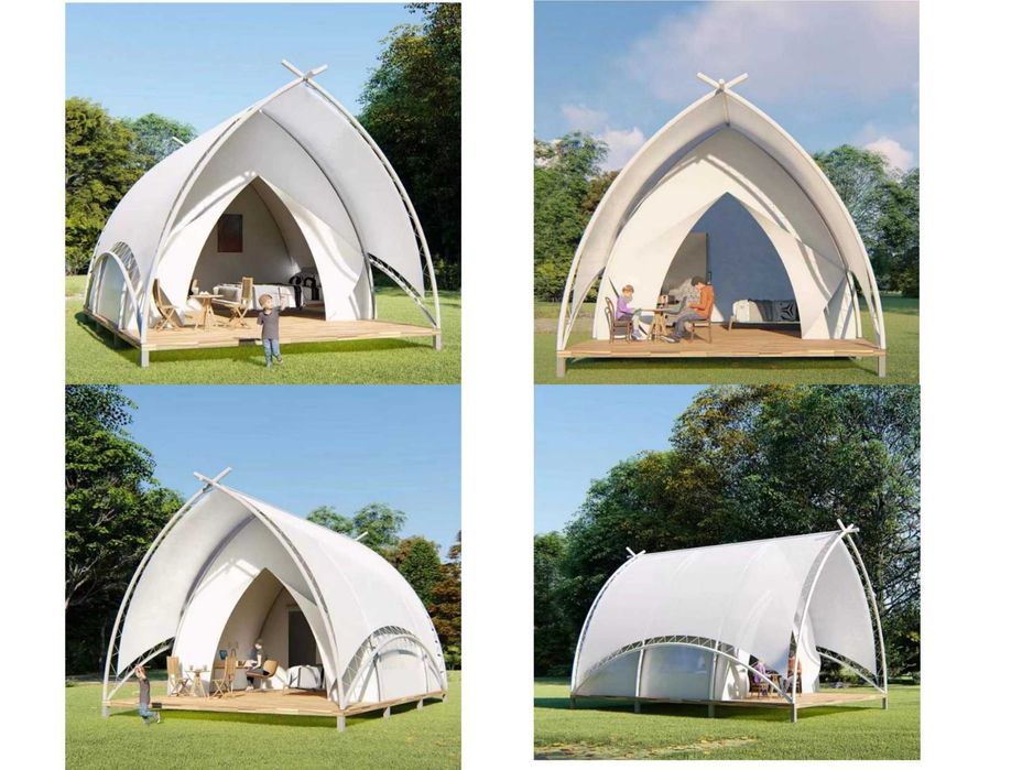 Cort tip Ekobel sail, structura premium tip barca cu panze, 35 mp.