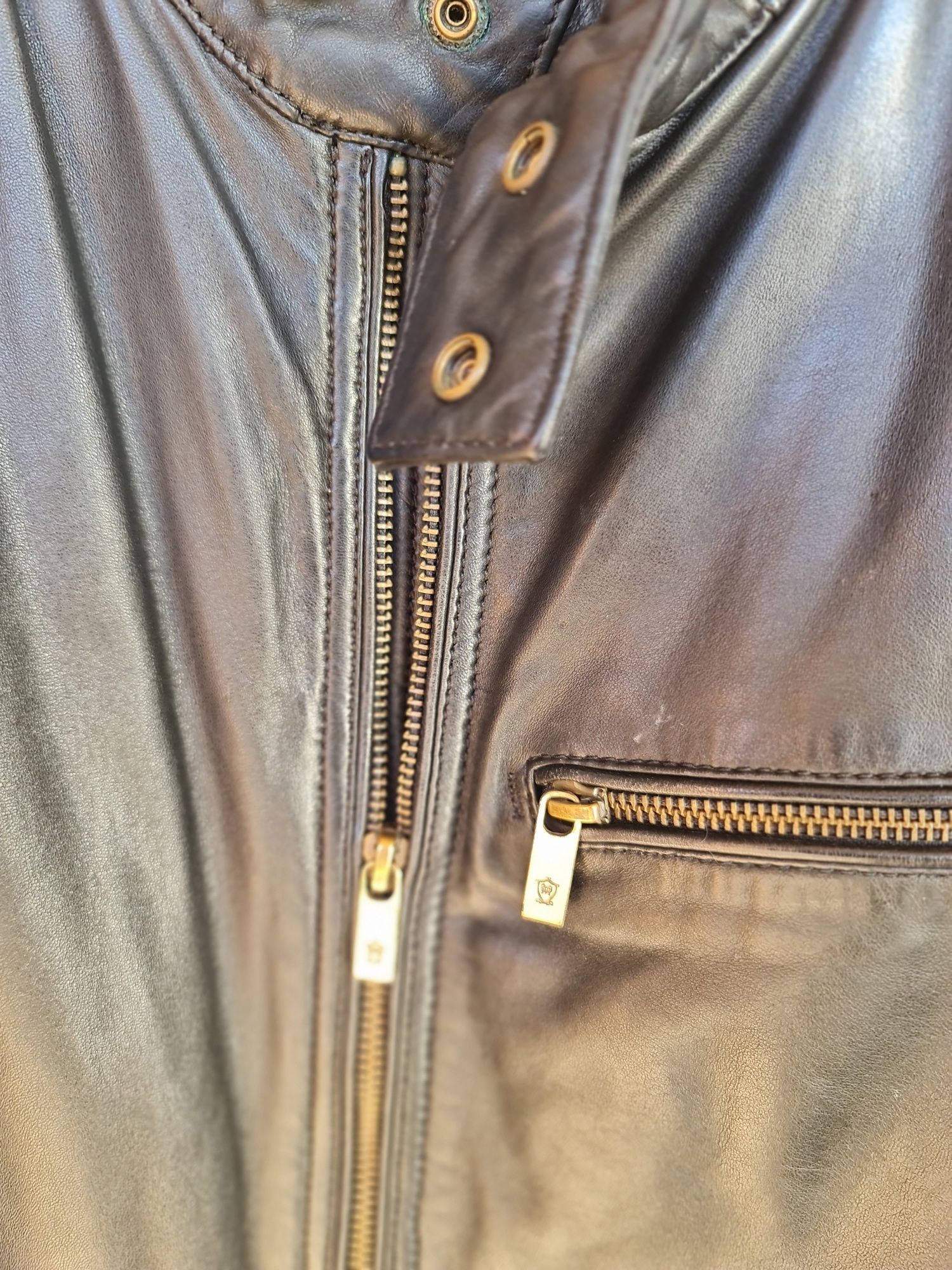 Geaca,Jacheta Piele Massimo Dutti Piele naturala,barbati L,scurta