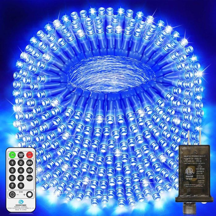 LED коледни лампички, 30 метра, 1000 LED, 8 режима, таймер