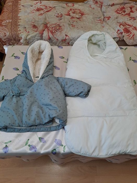 Зимно яке Зара и чувалче 62 размер